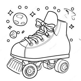 Leuke Roller Skate Feest Kleurplaat 117755 52984