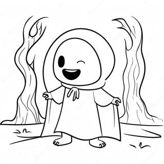 Spookachtige Kleine Nachtmerries Monster Kleurplaat 117909 53104