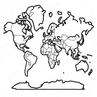 Kleurrijke Wereldkaart Kleurplaat 117959-53135