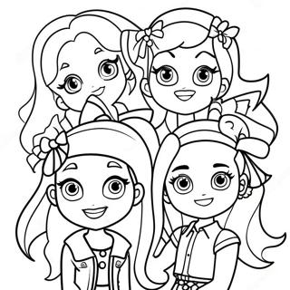 Rainbow High Bella Met Vrienden Kleurplaat 118168-53305