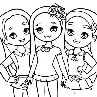 Rainbow High Bella Met Vrienden Kleurplaat 118168-53307