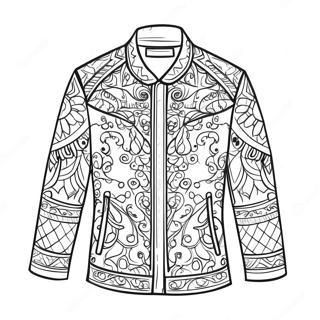 Heldere Rode Jas Kleurplaat 118348-53441