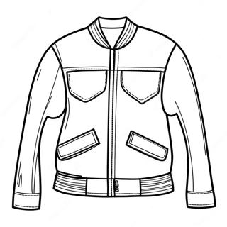 Heldere Rode Jas Kleurplaat 118348-53442