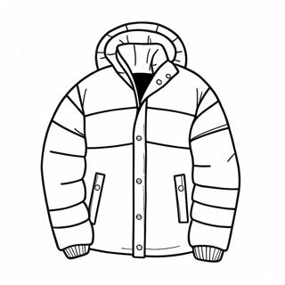 Warme Pufferjas Kleurplaat 118349-53448
