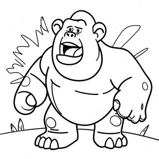 Winstons Primal Rage Kleurplaat 118400 53597