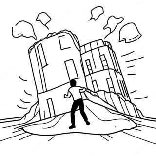 Schuddende Grond Aardbeving Kleurplaat 118549-53707