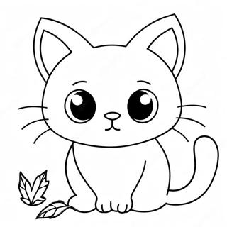 Spookachtige Zwarte Kat Kleurplaat 118652-53788