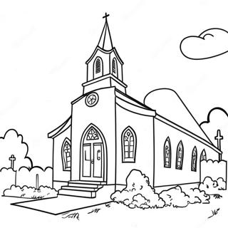 Kleurplaat Van Een Kleurrijke Kerkdienst 118733 53857