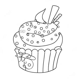 Cupcake Kleurplaten