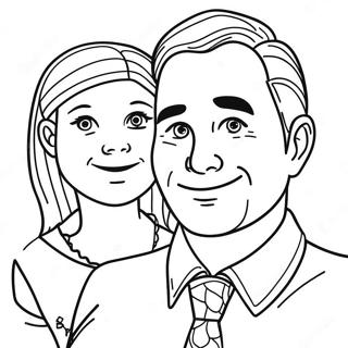 Creatieve Papa En Dochter Kleurplaat 119066 54119