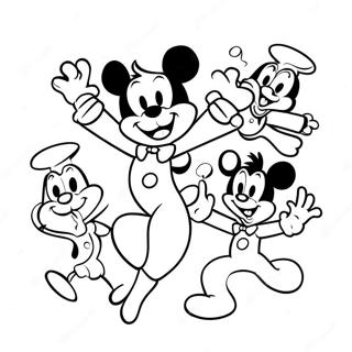 Animaniacs In Een Gekke Dans Kleurplaat 119168-54197