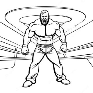 Triple H In De Ring Kleurplaat 119297-54297