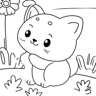 Schattige Katnappen Poppy Playtime Kleurplaat 119399-54374