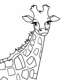 Realistische Giraffe Kleurplaten