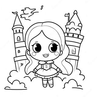 Eng Meisje Vampier In Een Kasteel Kleurplaat 119759-54653