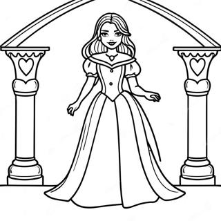 Elegante Meisje Vampier In Een Jurk Kleurplaat 119760-54658