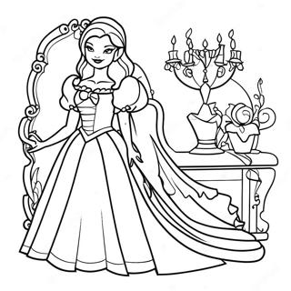 Elegante Meisje Vampier In Een Jurk Kleurplaat 119760-54659