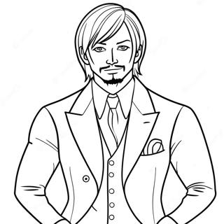 Sanji In Zijn Klassieke Pak Kleurplaat 119810-54694