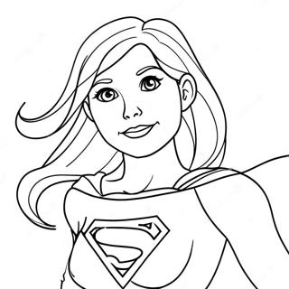 Supergirl Kleurplaten