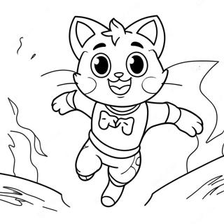 Catboy Die Snel Rent Kleurplaat 11995 2207