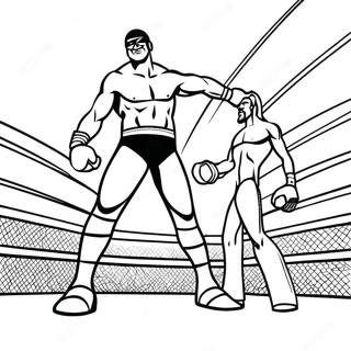 Intense Wwe Kampioenschapswedstrijd Kleurplaat 119966-54815