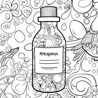 Kleurige Voorschrift Fles Kleurplaat 120147-54960