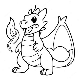 Charizard Die Vuur Blaast Kleurplaat 12081-279