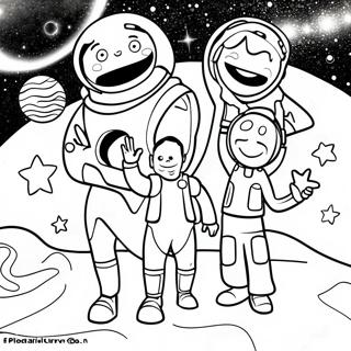 Kleurige Sterren Vbs Personages Kleurplaat 120860 55700