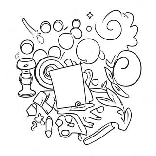 Creatieve Sterren Vbs Knutsel Kleurplaat 120863 55524