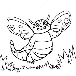 Mothra Vecht Tegen Godzilla Kleurplaat 120887 55722