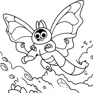 Mothra Vecht Tegen Godzilla Kleurplaat 120887 55724