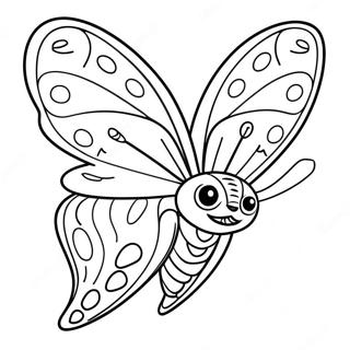 Mothra Met Kleurige Vleugels Kleurplaat 120888 55725