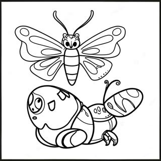Mothra En Larve Kleurplaat Kleurplaten