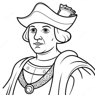 Avontuurlijke Christoffel Columbus Kleurplaat 120912 55737