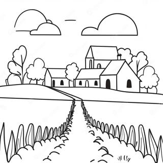 Prachtig Frans Platteland Kleurplaat 120967-55789