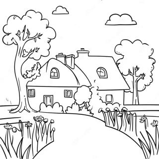 Prachtig Frans Platteland Kleurplaat 120967-55792