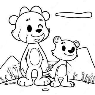 Avontuurlijke Calvin En Hobbes Kleurplaat 121039 55837