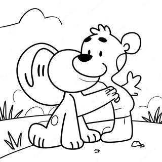 Avontuurlijke Calvin En Hobbes Kleurplaat 121039 55840