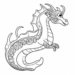 Speelse Zee Draak Kleurplaat 121505-56184