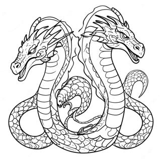 Mythologische Hydra Kleurplaat 121581-56244