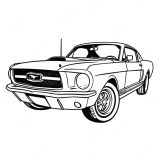 Ford Mustang Kleurplaten