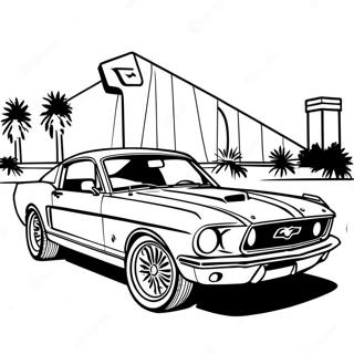 Ford Mustang Classic Kleurplaat 121605-56256