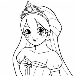 Anime Prinses Kleurplaten