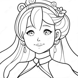 Magische Anime Prinses Kleurplaat 121632-56280