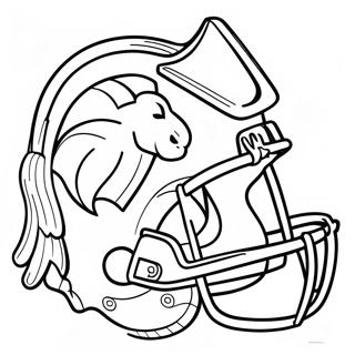 Denver Broncos Logo Kleurplaat 121657-56297