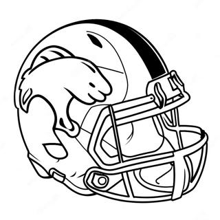 Denver Broncos Helm Kleurplaat 121659-56307