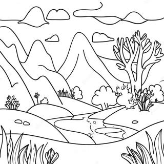 Betoverend Wereldlandschap Kleurplaat 121837 56444