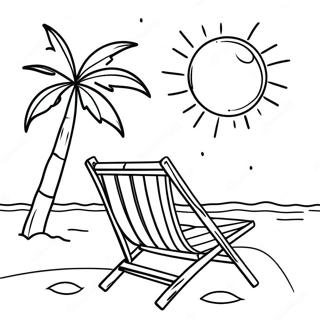 Zonnige Stranddag Kleurplaat 121911-56498