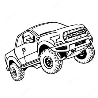 Ford Raptor Racing Kleurplaat Kleurplaten