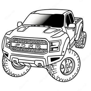 Ford Raptor Kleurplaten